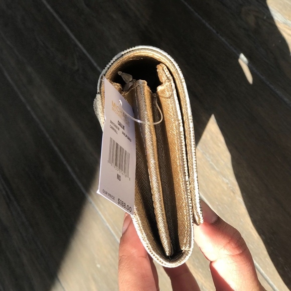 LAST ONE! Michael Kors Callie Vanilla Gold Wallet - Picture 4 of 4